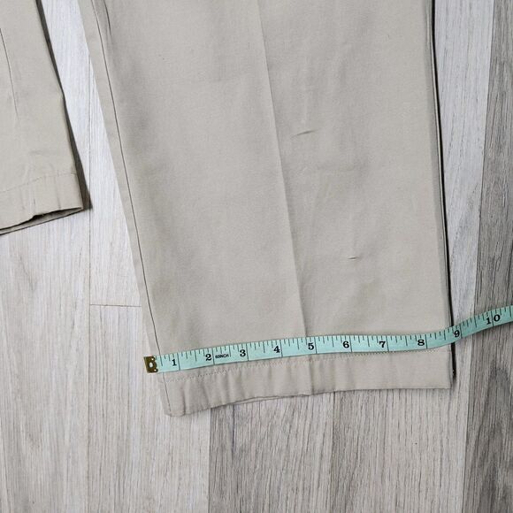 Polo Ralph Lauren Mens Tan Pleated Dress Pants Hammond 36×34 - Picture 8 of 12